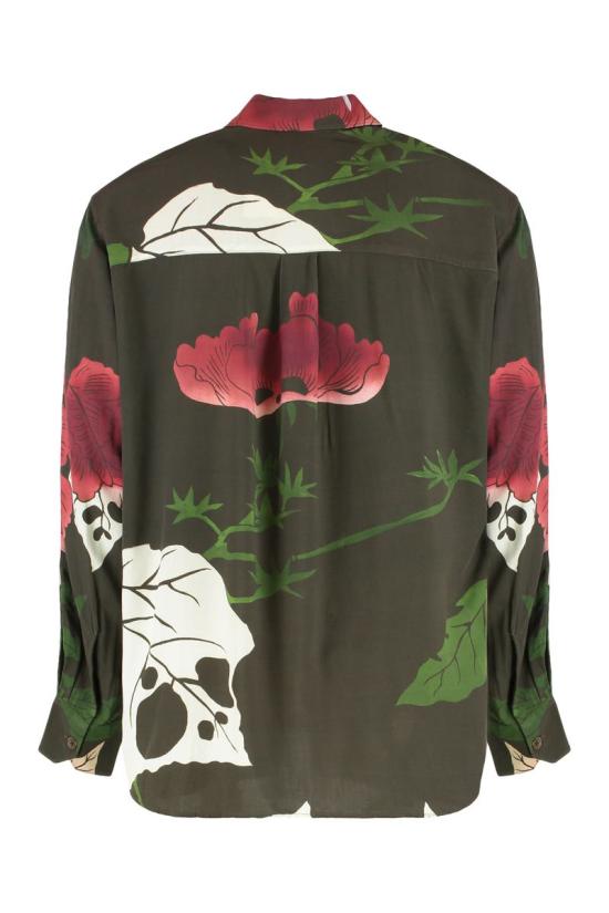 25FW 아워레가시 긴팔 셔츠 M4252AH HELLOFWEENPRINT GREEN - OUR LEGACY