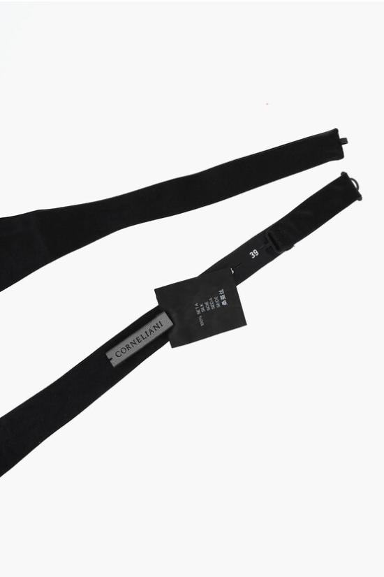  꼬르넬리아니 넥타이 BLACK SELF BOW TIE Black - CORNELIANI