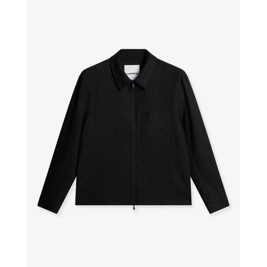 25FW 제이린드버그 가죽 자켓 FMTA14538U242 DARK GREY MELANGE DOM