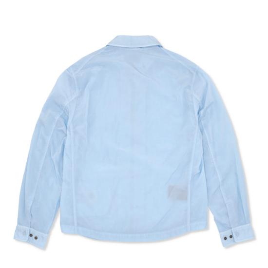  씨피 컴퍼니 크롬 R 풀집 오버셔츠 18CMOS095A 005904G 814 CERULEAN DOM - C.P. COMPANY