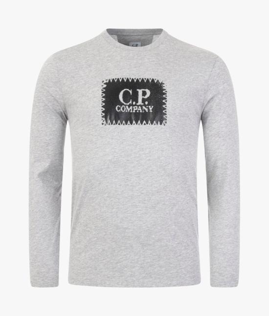 25SS 씨피 컴퍼니 긴팔 티셔츠 18CMTS137A 005100W M94 GREYSTONE MELANGE DOM