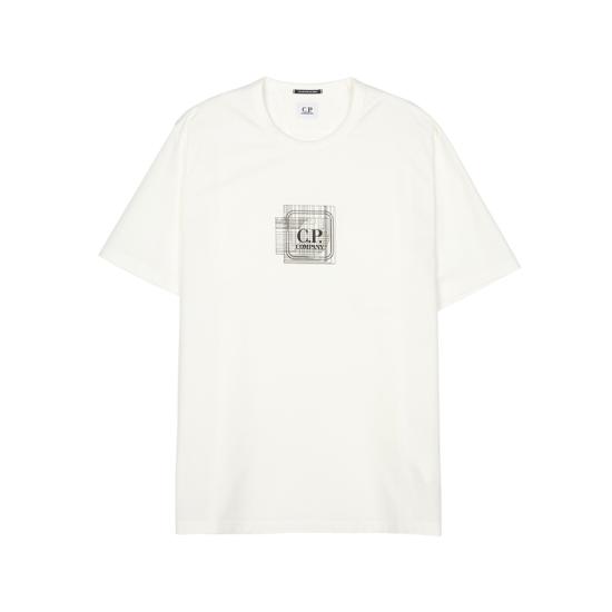 25SS 씨피 컴퍼니 반팔 티셔츠 18CLTS047A 006370W 103 GAUZE WHITE DOM