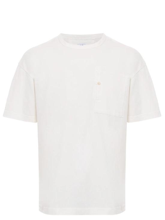 25SS 씨피 컴퍼니 반팔 티셔츠 18CMTS179A 005697G 103 GAUZE WHITE DOM