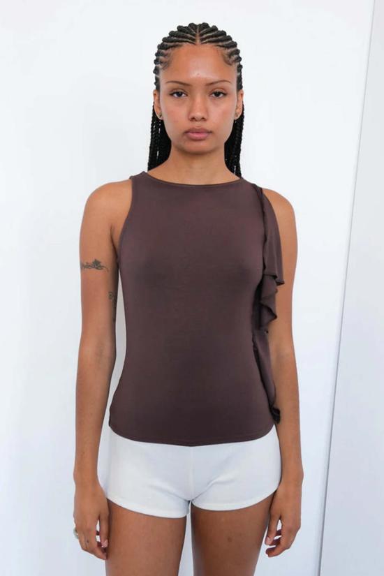  길 블라우스 젤 바토 탑 히코리 브라운