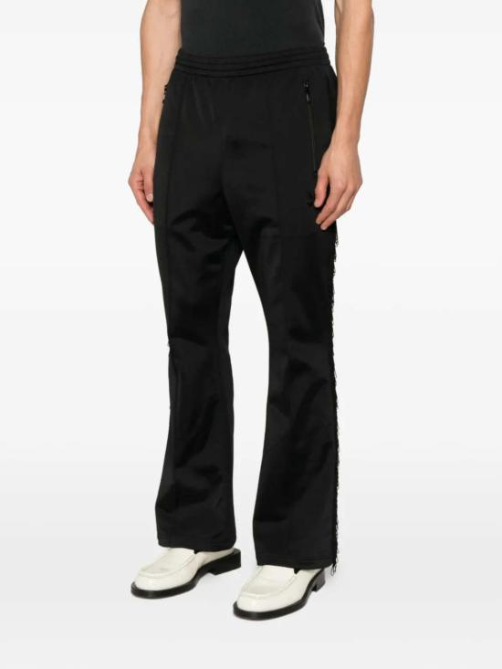  니들스 트레이닝/조거 팬츠 프린지 트랙 팬츠 블랙 - NEEDLES