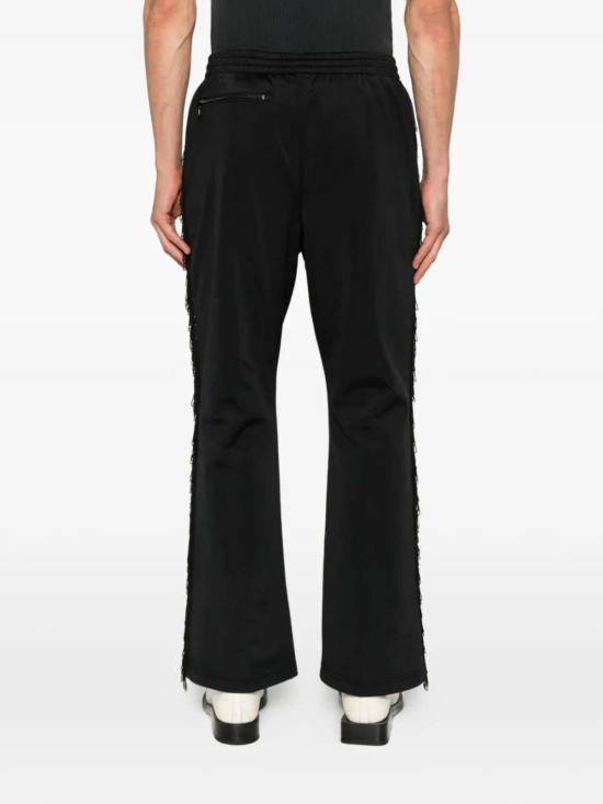  니들스 트레이닝/조거 팬츠 프린지 트랙 팬츠 블랙 - NEEDLES