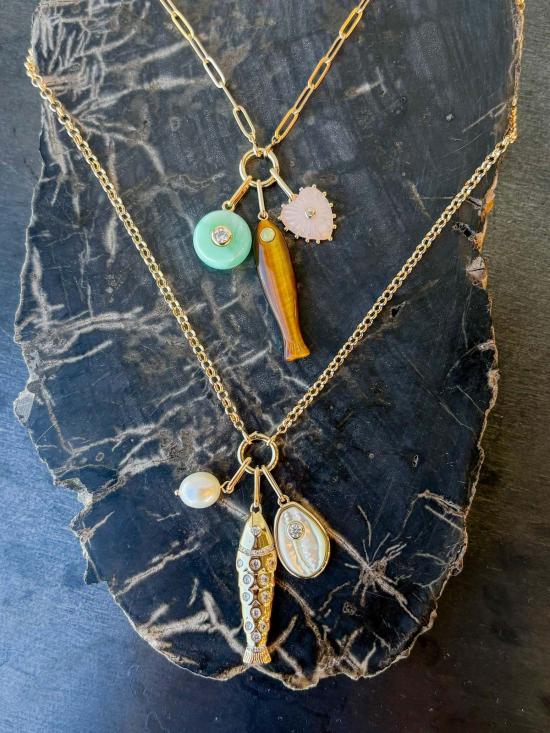  탯치 목걸이/팬던트 태치 콜레트 진주 참 - THATCH