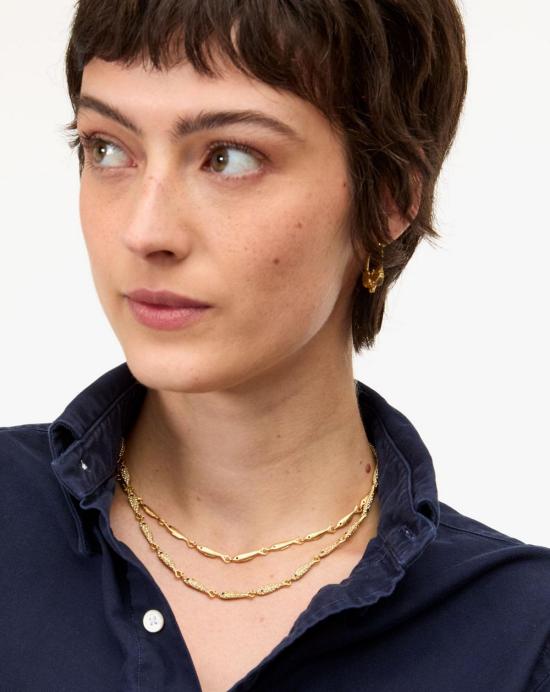  클레어 브이 목걸이/팬던트 Clare V. Le Pav 정어리 목걸이 골드 - CLEARE V.