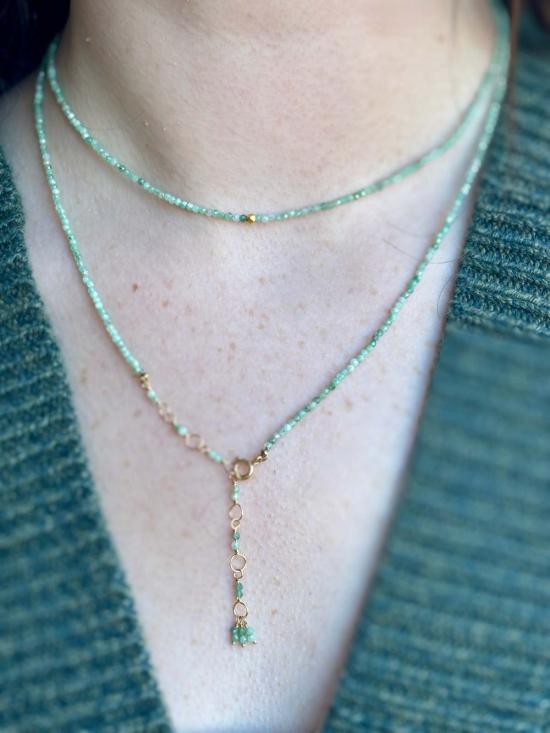  Anne Sportun 팔찌 앤 스포툰 에메랄드 랩 브레이슬릿 - OTHER BRANDS