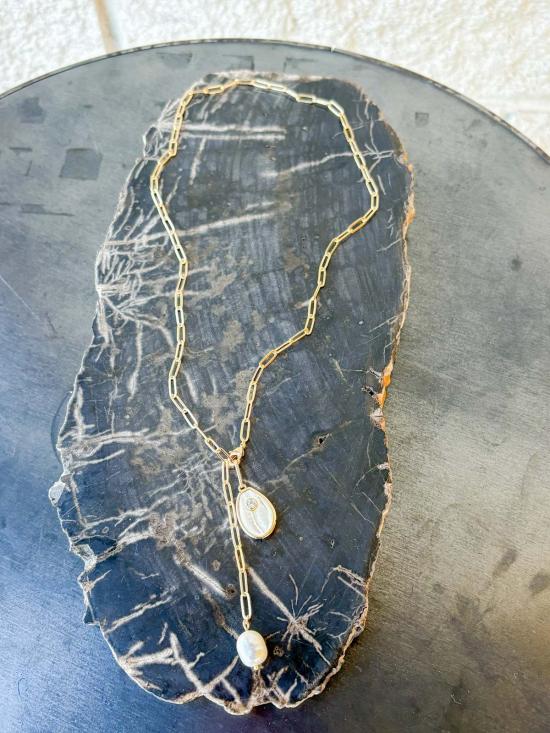  탯치 목걸이/팬던트 Thatch Lea 진주 라리아트 목걸이 - THATCH