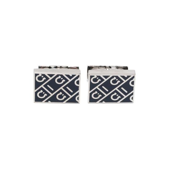 26SS 살바토레 페라가모 커프스 링크/타이 홀더 770398 0790993 NAPLD SILVER