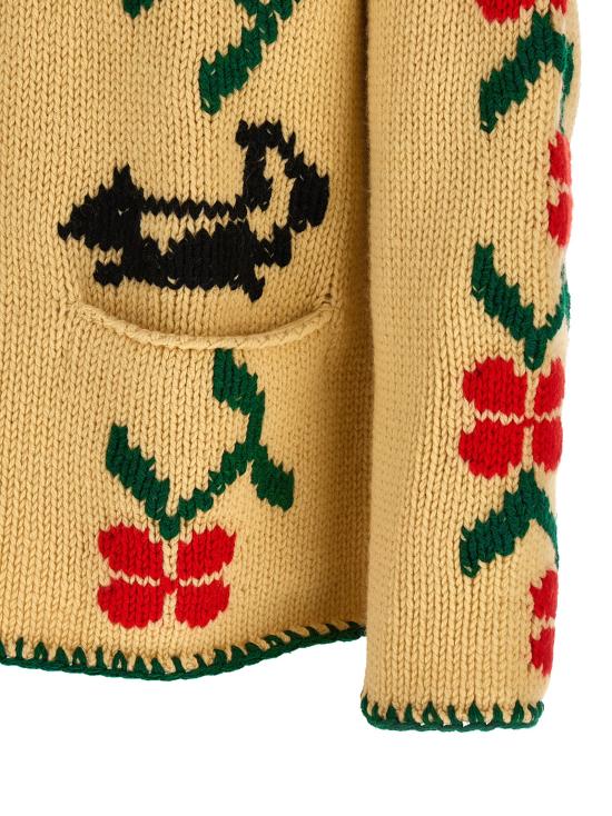 25FW 보디 가디건 MRF25KT012IVORY Beige - BODE