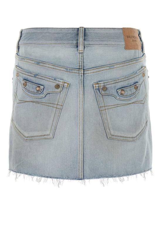 25FW 발렌시아가 데님 스커트 852324TTW74 4200 BLUE - BALENCIAGA