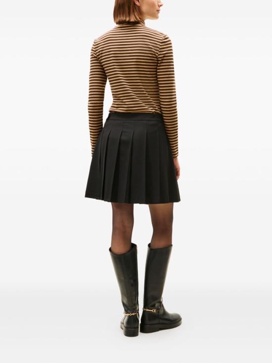 25FW 타미힐피거 미디 스커트 WW0WW48354 BDS Black - TOMMY HILFIGER