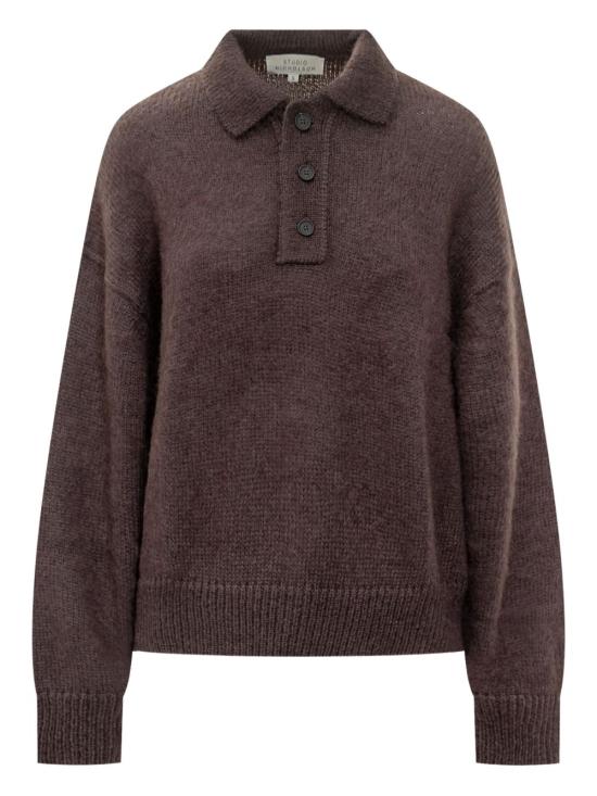 25FW 스튜디오 니콜슨 긴팔 티셔츠 DUNESN1493 ESPRESSO Brown