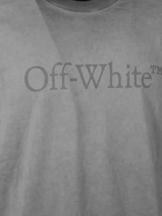 25FW 오프화이트 반팔 티셔츠 44MAA120F5J00Q 1212 Grey - OFF WHITE