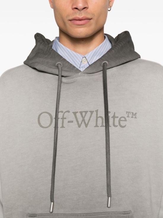 25FW 오프화이트 긴팔 티셔츠 44MBB085F5F00V 1212 Grey - OFF WHITE