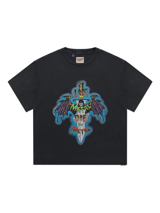 25FW 갤러리 디파트먼트 반팔 티셔츠 LFM10287 VINTAGEBLACK Black