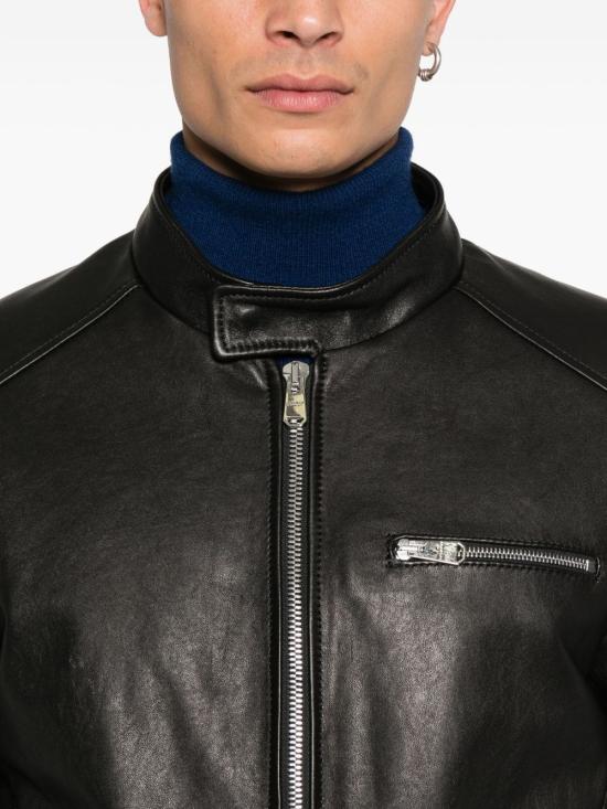 25FW 돈답 가죽 자켓 UJ977 PL0392UXXXDU999 Black - DONDUP