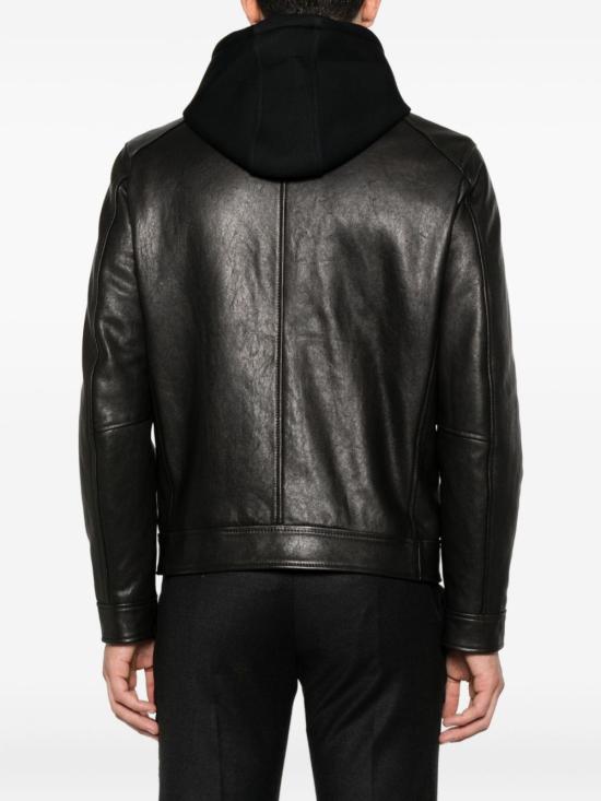 25FW 돈답 가죽 자켓 UJ977 PL0392UXXXDU999 Black - DONDUP