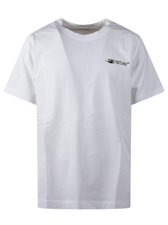 25FW 오프화이트 반팔 티셔츠 44MAA027F5J007 0110 White