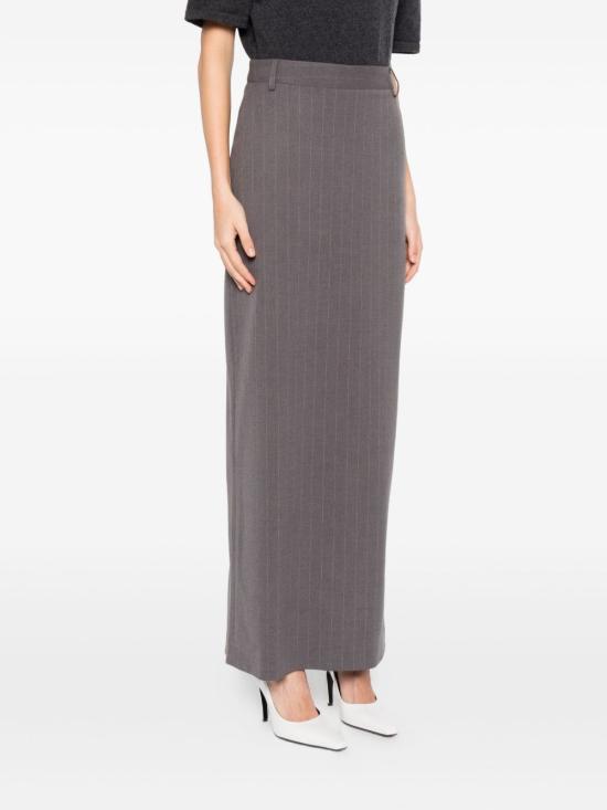 25FW 더 니나 스튜디오 미디 스커트 N3346 JESSYGREY Grey - THE NINA STUDIO