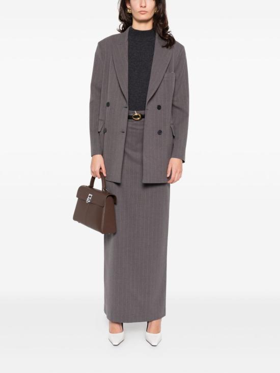 25FW 더 니나 스튜디오 미디 스커트 N3346 JESSYGREY Grey - THE NINA STUDIO