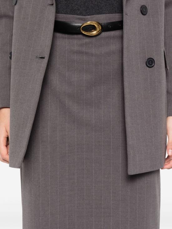 25FW 더 니나 스튜디오 미디 스커트 N3346 JESSYGREY Grey - THE NINA STUDIO