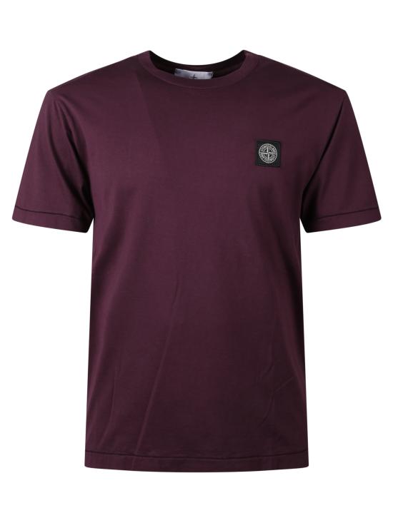 25FW 스톤 아일랜드 반팔 티셔츠 2100027S0013 V0017 Bordeaux