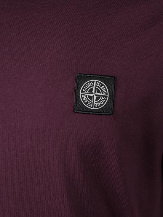 25FW 스톤 아일랜드 반팔 티셔츠 2100027S0013 V0017 Bordeaux - STONE ISLAND