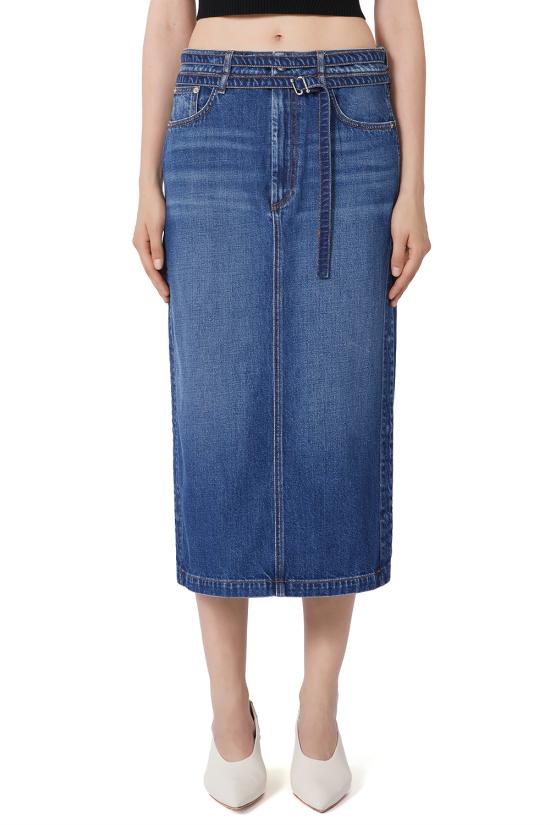 25FW 스포트막스 미디 스커트 2522106215600 005 Blue - SPORTMAX