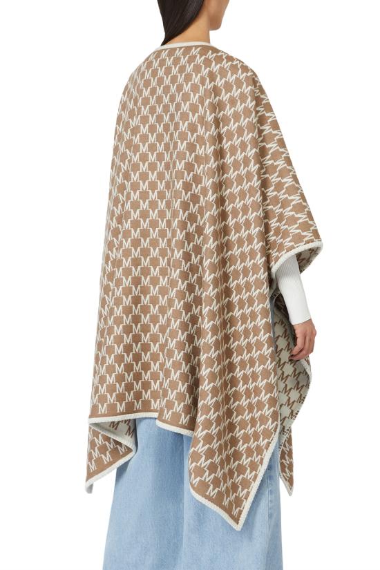 25FW 막스마라 울 코튼 자카드 판초 2524546111600 001 Coloniale - MAX MARA