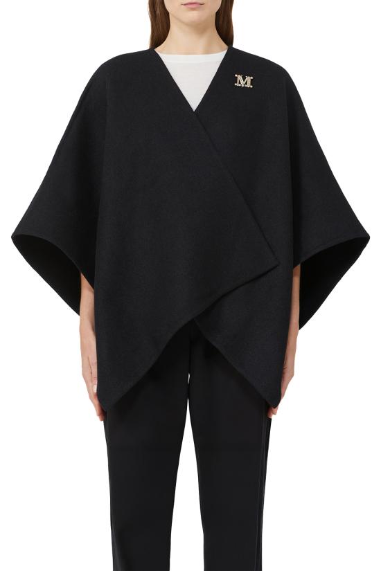 25FW 막스마라 케이프 2524546081600 005 Black - MAX MARA