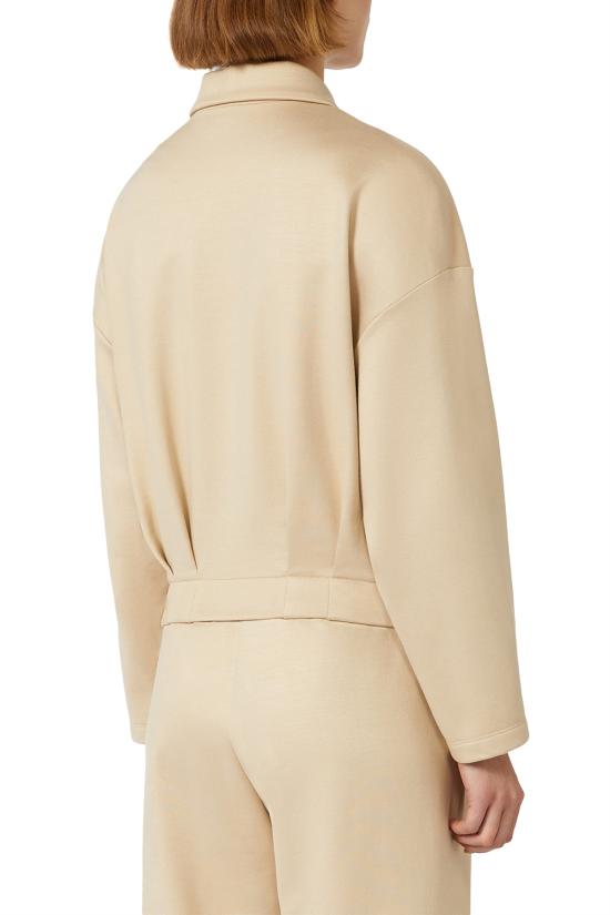 25FW 막스마라 집업 크롭 스웨터 집업 크롭  2521926018600 003 Brown - MAX MARA