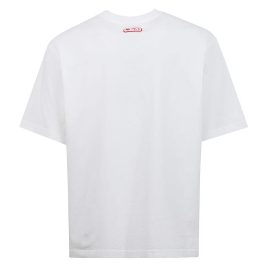 25FW 카사블랑카 반팔 티셔츠 M AW25 JTS 044 04 White - CASABLANCA