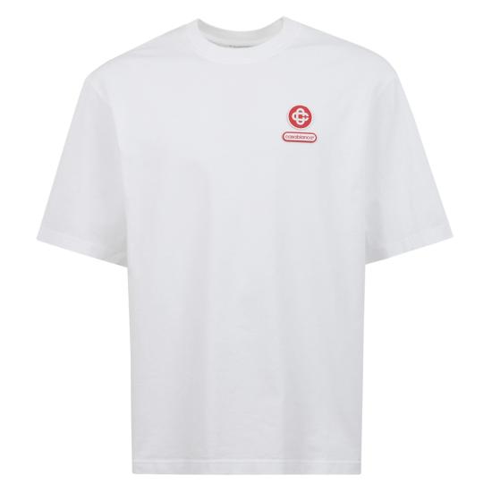 25FW 카사블랑카 반팔 티셔츠 M AW25 JTS 044 04 White