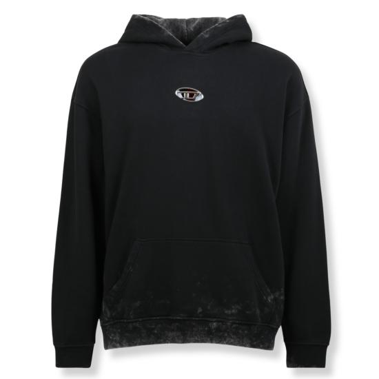 25FW 디젤 S BOXT T10 후드 티셔츠 A19416 0IPAC Black