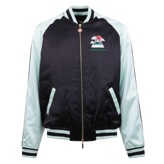 25FW 카사블랑카 봄버 자켓 MPF25 JK 383 01 Black