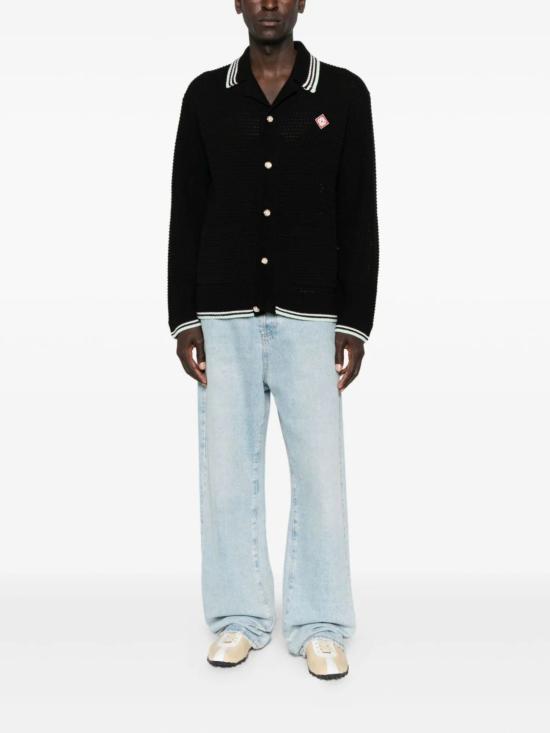 25FW 카사블랑카 셔츠 MAW25KW116001 COTTON Black - CASABLANCA