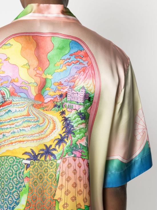 25FW 카사블랑카 셔츠 MAW25SH00301 SILKTWILL White - CASABLANCA