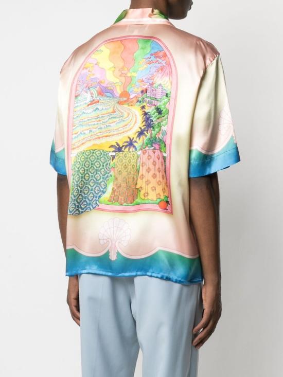 25FW 카사블랑카 셔츠 MAW25SH00301 SILKTWILL White - CASABLANCA