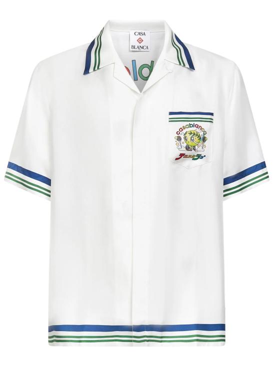 25FW 카사블랑카 셔츠 MAW25SH00301 SILKTWILL White