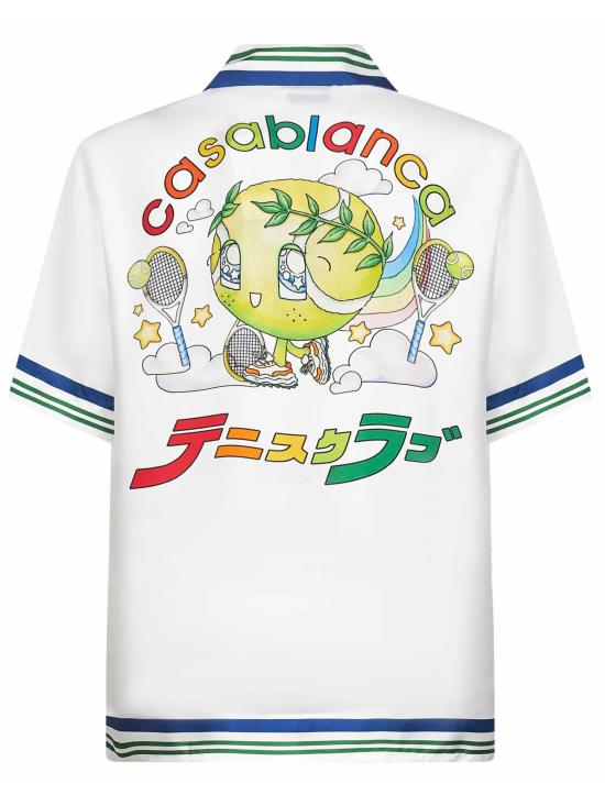 25FW 카사블랑카 셔츠 MAW25SH00301 SILKTWILL White - CASABLANCA