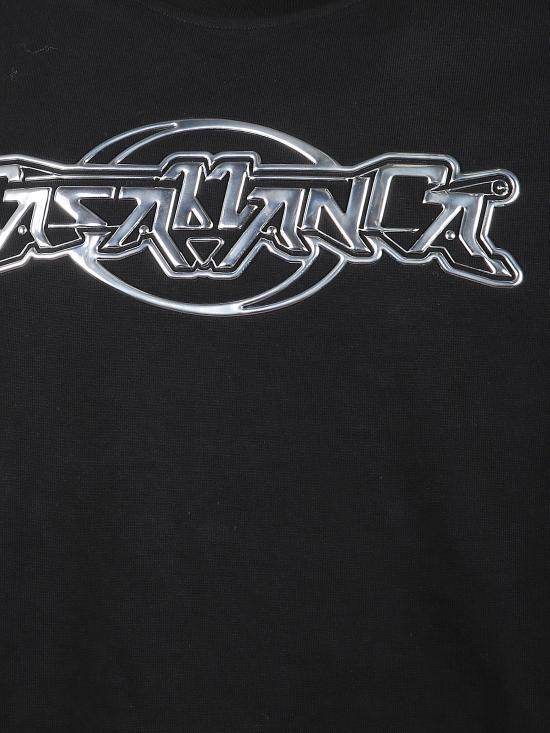 25FW 카사블랑카 반팔 티셔츠 MAW25JTS04403 BLACKJERSEY Black - CASABLANCA