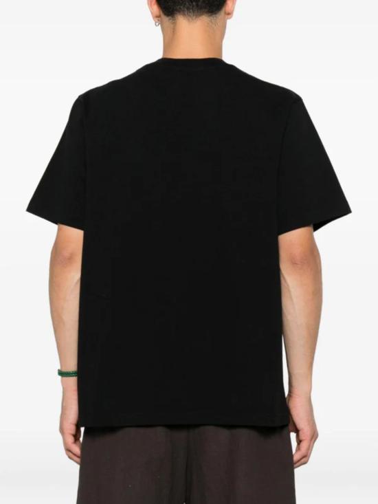 25FW 카사블랑카 반팔 티셔츠 MAW25JTS00108 BLACKJERSEY Black - CASABLANCA