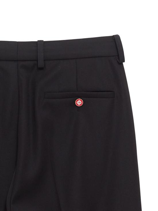 25FW 카사블랑카 스트레이트 팬츠 MAW25TR35402 LUXURYWOOLSUITING Black - CASABLANCA