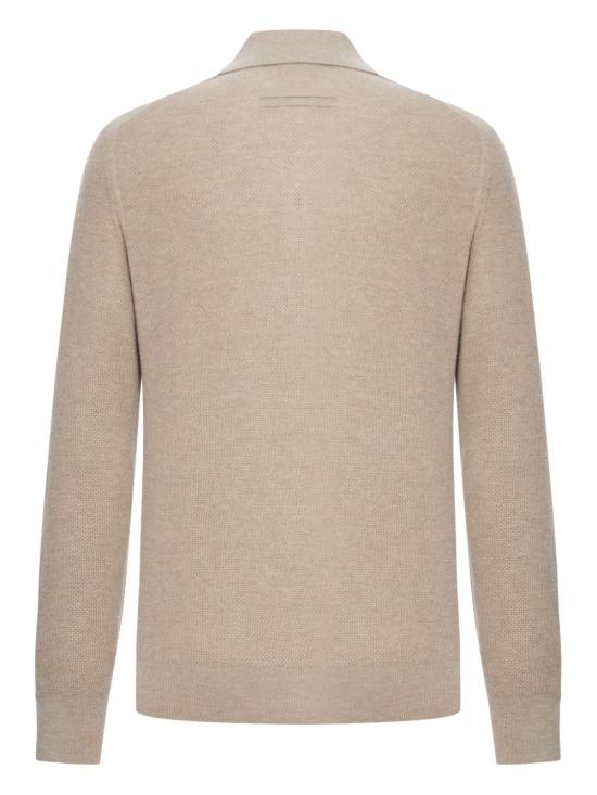 25FW 에르메네질도제냐 긴팔 티셔츠 UGK93A2 131N92 Cream - ERMENEGILDO ZEGNA