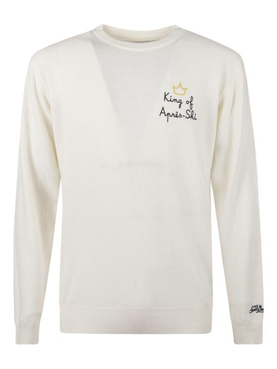 25FW 세인트바쓰 스웨터 HER0024 00151I White - MC2 SAINT BARTH