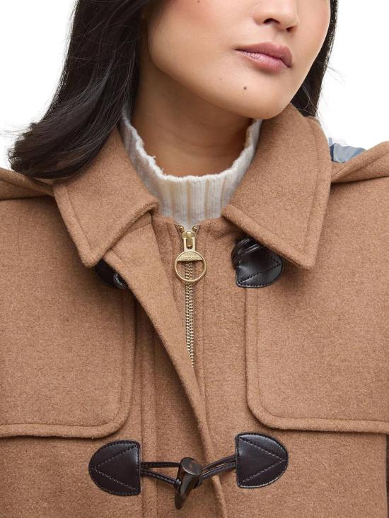 25FW 바버 멜로디 울 더플 코트 LW00248 CM31 Beige - BARBOUR