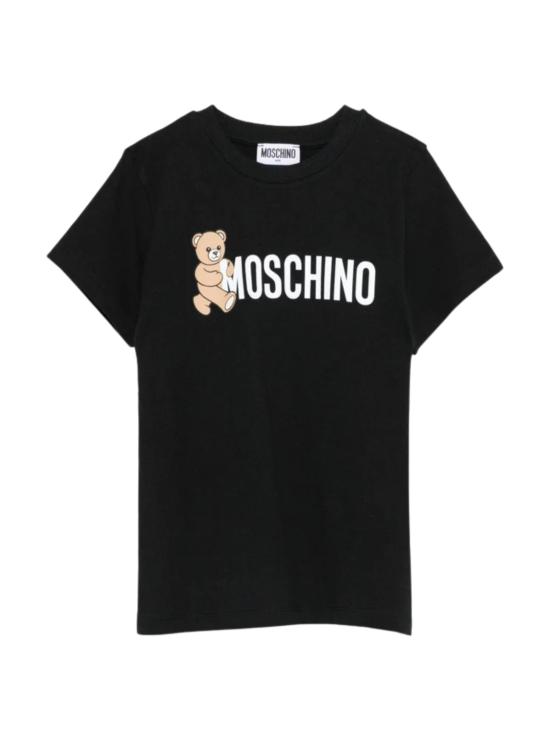 25FW [키즈] 모스키노 티셔츠 HPM058 LAA3460100 Black